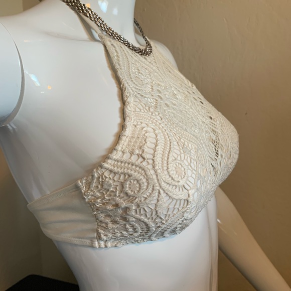 White Lace Swim Top - Picture 6 of 6